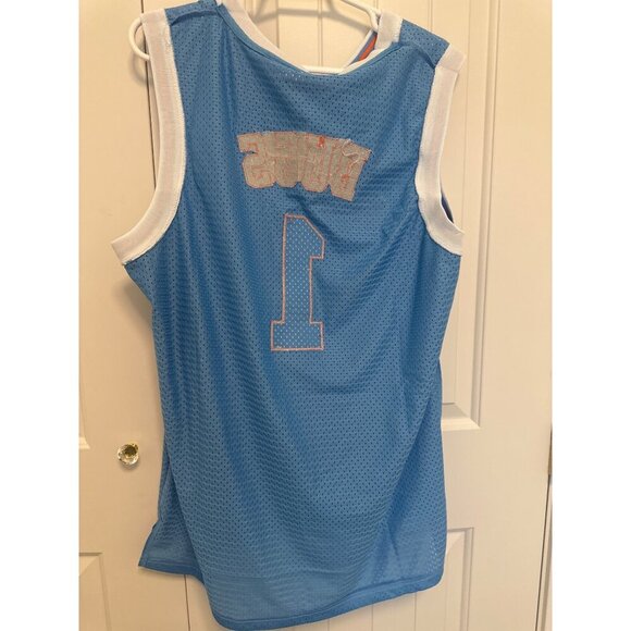 Tune Squad Bugs #1 Basketball Jersey Light Blue Mesh Unisex Size XL‎ - Picture 5 of 7